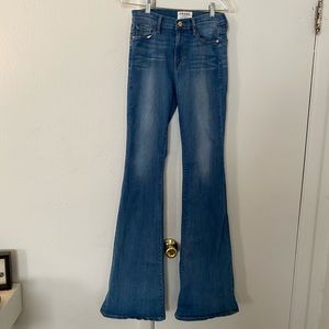 Frame Denim Long High Rise Flares